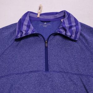 Adidas Climawarm Pullover Long Sleeve Zip Up Jacket Womens Size Medium M Purple